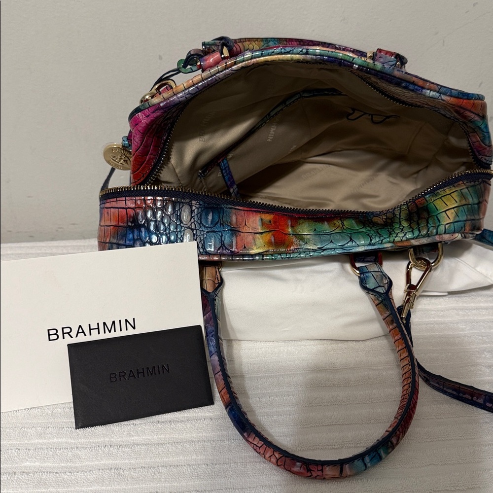 Brahmin Vibrant Multicolor Satchel - Picture 3 of 3